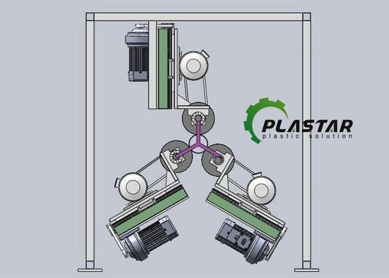 Macchina scanalatrice automatica del tubo del PVC per il tubo a 20 pollici del PVC di 3 UPVC